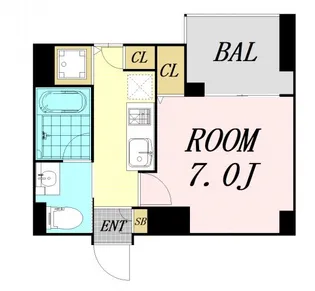 ファーストフィオーレ阿波座アクア【8階】の間取り