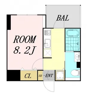 ファーストフィオーレ阿波座アクア【9階】の間取り