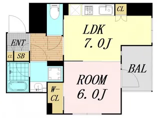 ファーストフィオーレ阿波座アクア【8階】の間取り