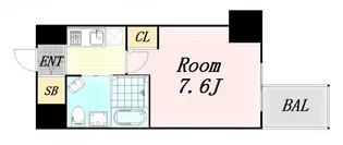HS梅田EAST【5階】の間取り