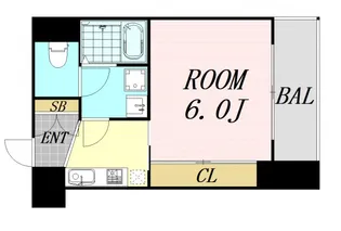エスプレイス阿波座パークテラス【9階】の間取り