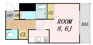 エスライズ中之島WEST【2階】の間取り