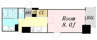プランドール中之島【7階】の間取り