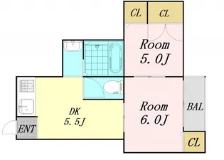 S.E.N.S TENROKU【4階】の間取り