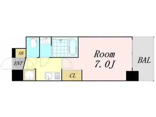 セレニテ新大阪カルム【9階】の間取り