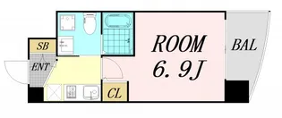 セレニテ江坂ルフレ【3階】の間取り