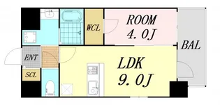エスリード福島ブレイブ【8階】の間取り