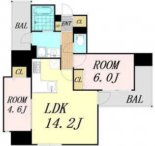 JASPER御堂筋本町【9階】の間取り