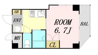 サンガ梅田【3階】の間取り