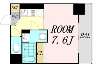 エスリード大阪城アクシス【8階】の間取り