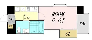 ラグゼ桜ノ宮【11階】の間取り