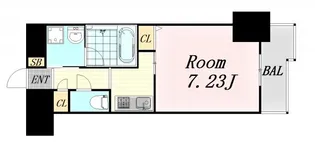 ビエラコート天神橋【7階】の間取り
