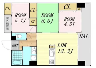 カサ・エスペラール【6階】の間取り