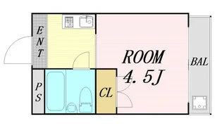 メゾンドシュルヴィー【5階】の間取り