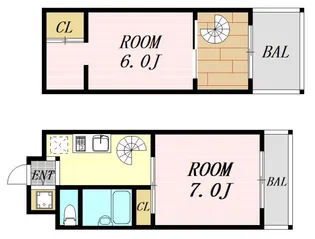 FIVE TWO【9階】の間取り