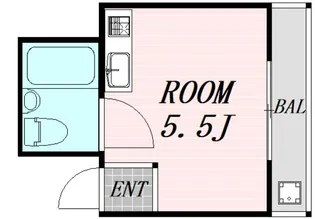 淡路メゾンフラワー【2階】の間取り