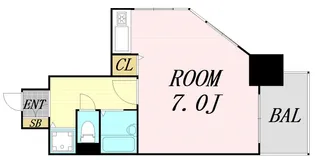 リーガル北梅田【10階】の間取り