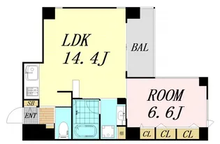 B-PROUD天満橋【7階】の間取り