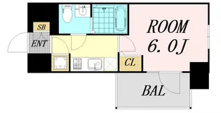 エスリード天王寺町北【11階】の間取り