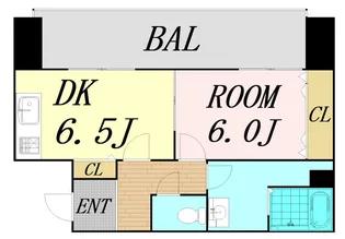 中之島アンフィニ【8階】の間取り