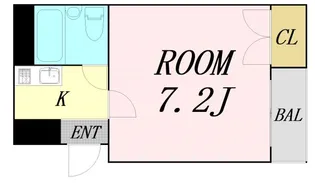 オズレジデンス新大阪【5階】の間取り