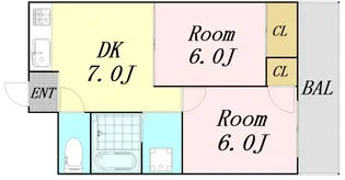 JMRレジデンス新大阪【10階】の間取り