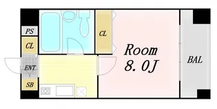 ISM中之島レジデンス【5階】の間取り