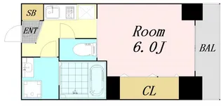 大阪府大阪市淀川区西中島2丁目【マンション】の間取り