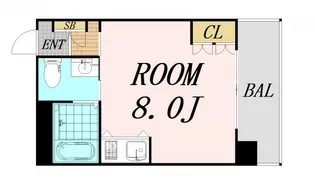 大阪府大阪市淀川区宮原1丁目【マンション】の間取り