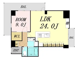 大阪府大阪市淀川区十三東1丁目【マンション】の間取り