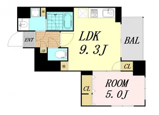 大阪府大阪市北区天神橋4丁目【マンション】の間取り