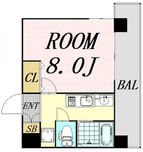 新梅田プライム【5階】の間取り