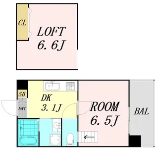 グレース黒崎【8階】の間取り