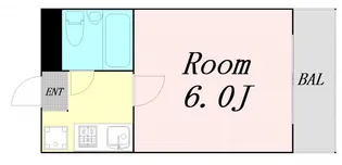 ミフネセントラルベア東淀川【8階】の間取り