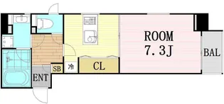 プレサンスNEO中之島公園【9階】の間取り