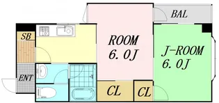 ベルメゾン高倉【6階】の間取り