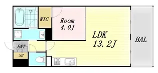 大阪府大阪市北区同心1丁目【マンション】の間取り