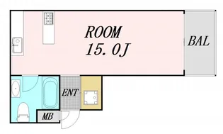 アクアプレイス大阪レジェンド2【6階】の間取り