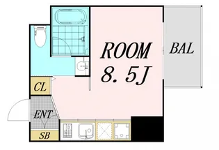 イノセント堂山【8階】の間取り