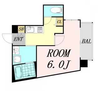 BLUE福島【4階】の間取り