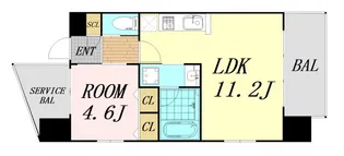 プレジオ十三【4階】の間取り