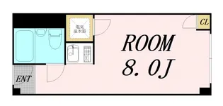 ステュディオ新御堂【8階】の間取り