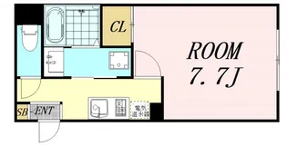 ラ・ヴィ江坂イースト【1階】の間取り