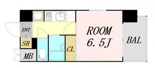 エスリード京橋ステーションプラザ【8階】の間取り