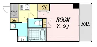 アーデン江坂3【4階】の間取り