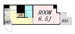 グランディ梅田北【6階】の間取り