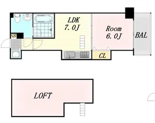 ティーズスクエア天神橋【3階】の間取り
