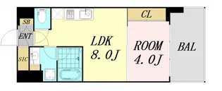 ブエナビスタ梅田ノース【5階】の間取り