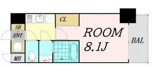 S-RESIDENCE福島Luxe【4階】の間取り