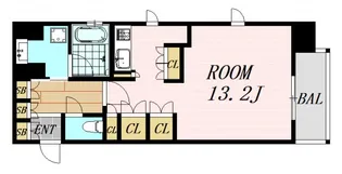セイル江坂公園【8階】の間取り
